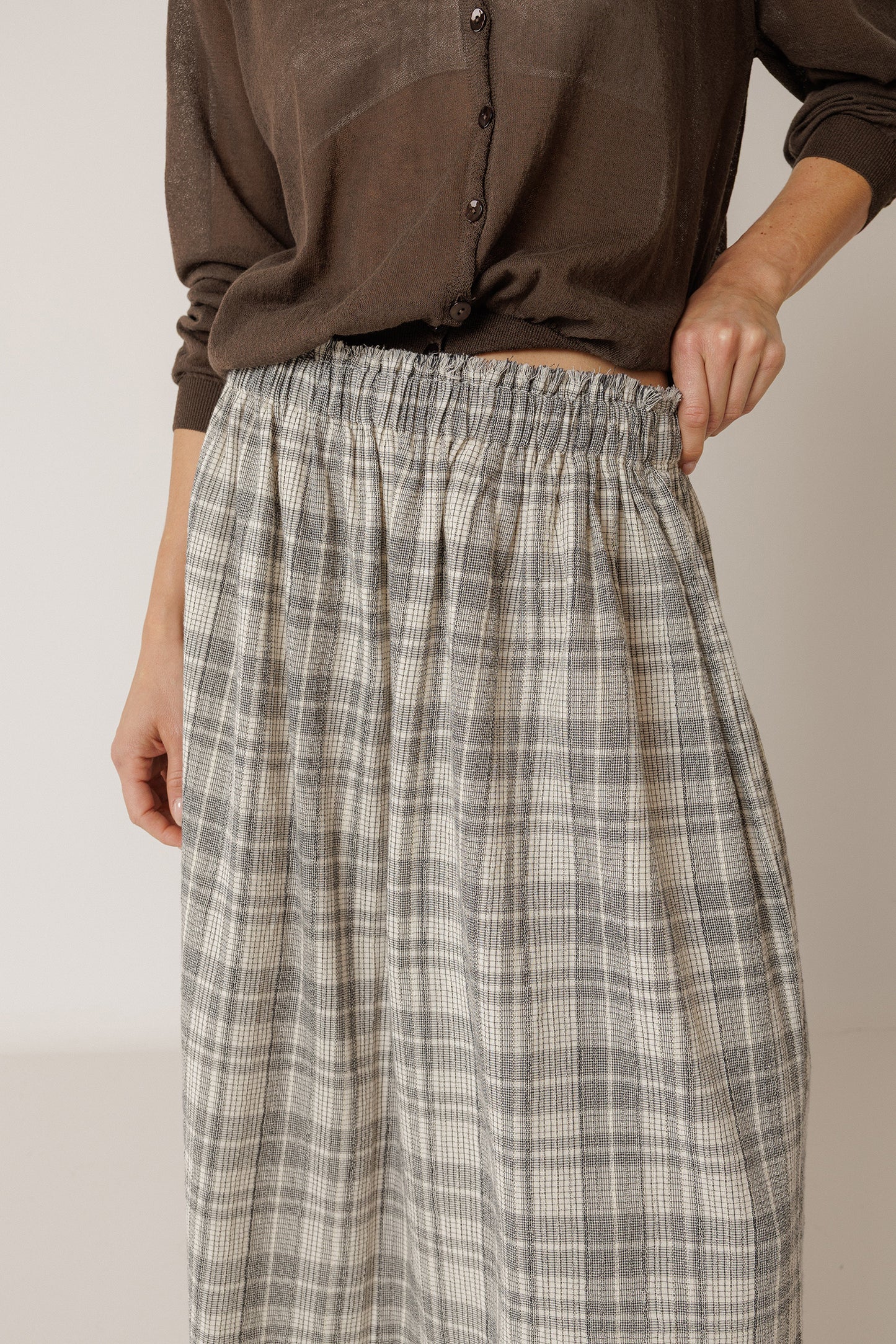 FALDA ALGODÓN CUADRO