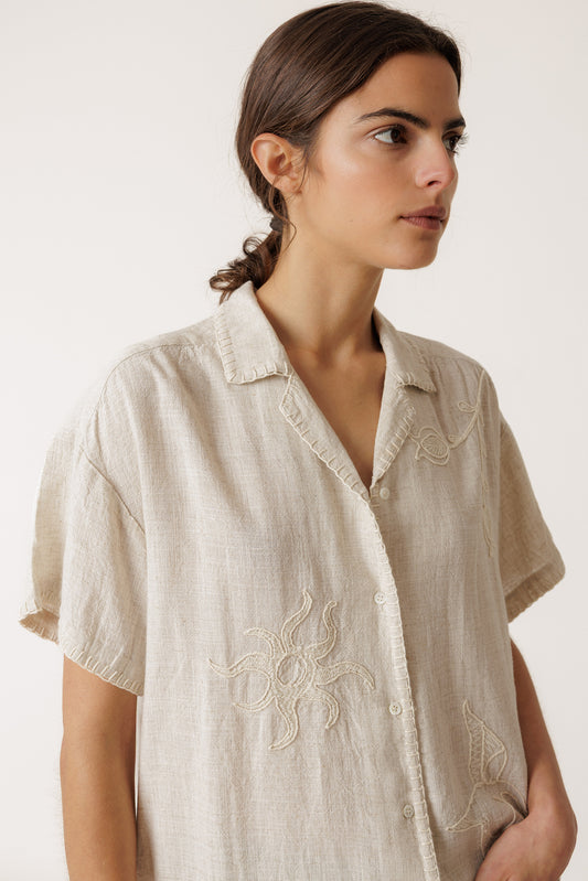 CHEMISE BRODERIES NATURE 4