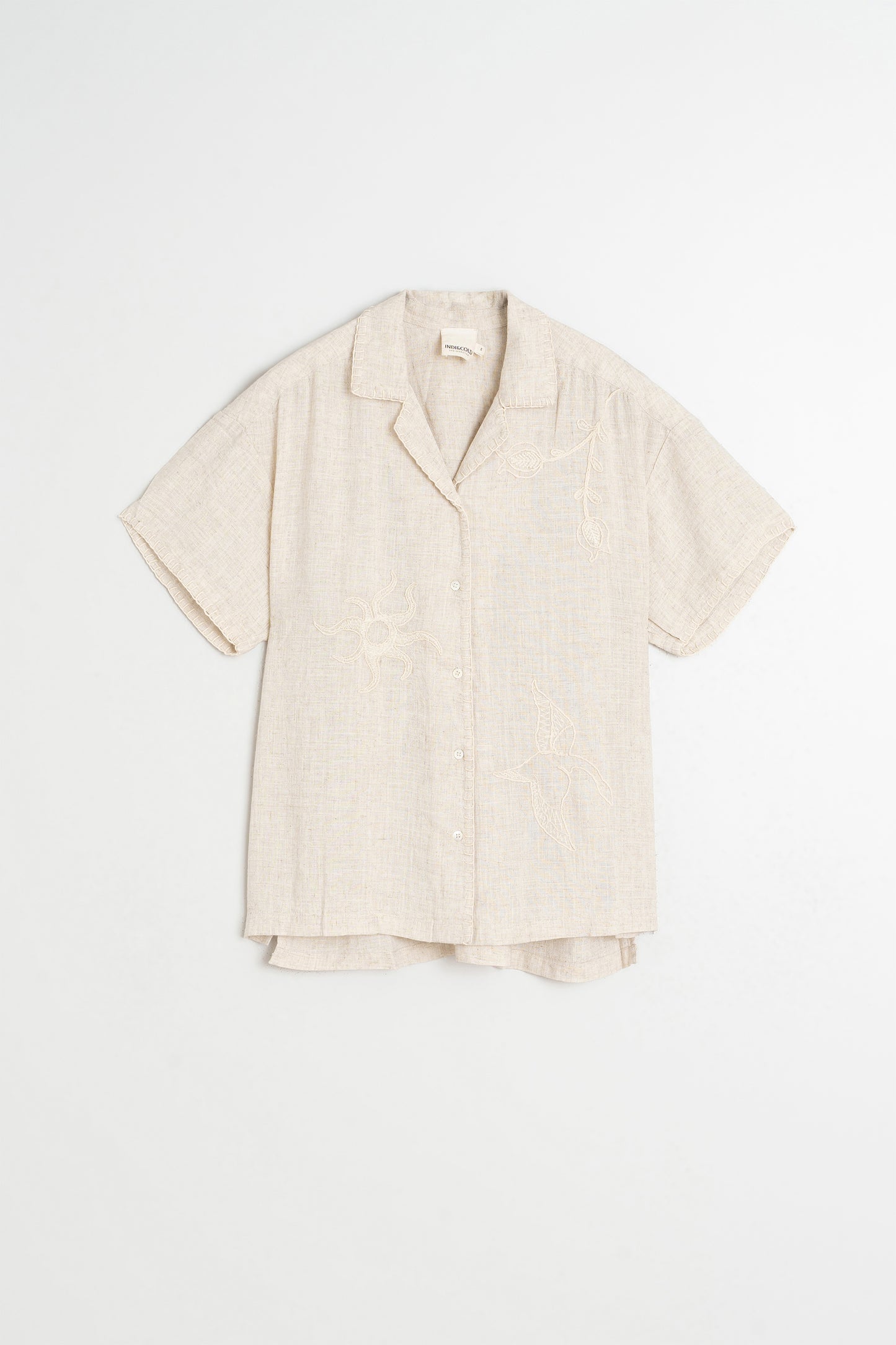 CHEMISE BRODERIES NATURE