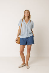 CAMISA PUNTILLAS INSERTADAS