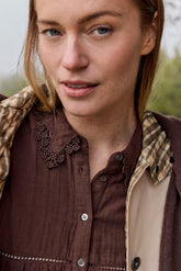  CAMISA CUELLO CROCHET