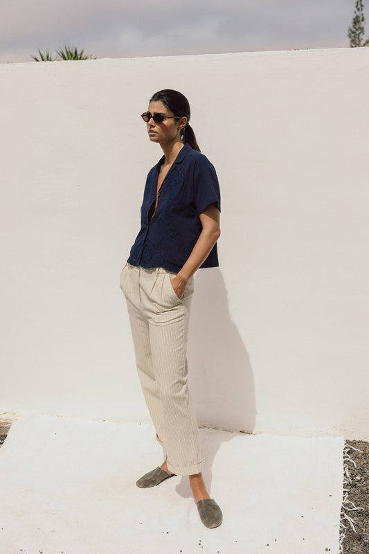 EYELET EMBROIDERED SHIRT 4
