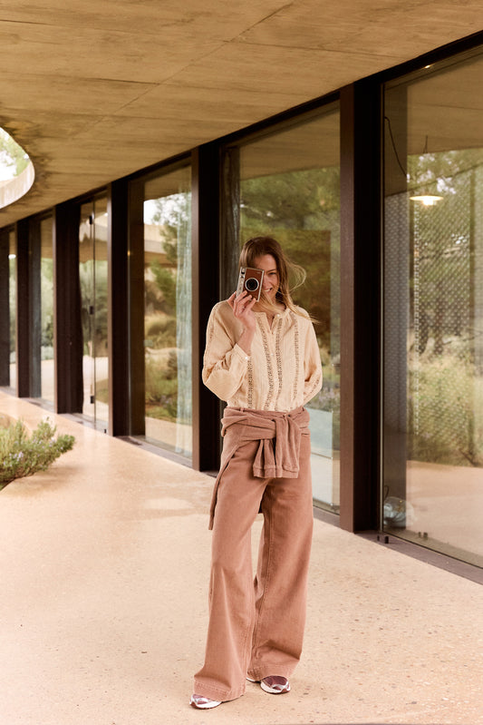 PANTALON À CEINTURE CROISÉE 1