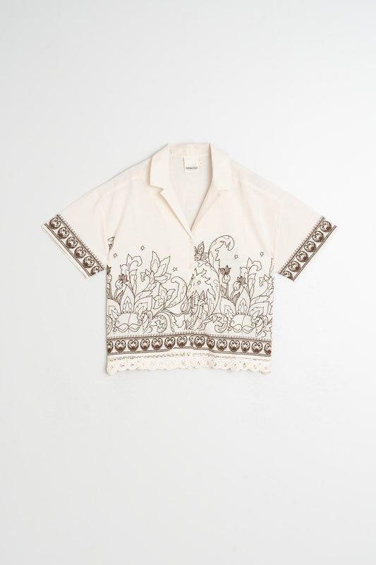 SHIRT WITH CONTRAST EMBROIDERY 5
