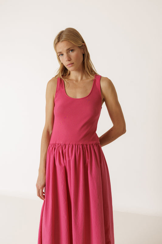 VESTIDO POPELÍN COMBINADO 4
