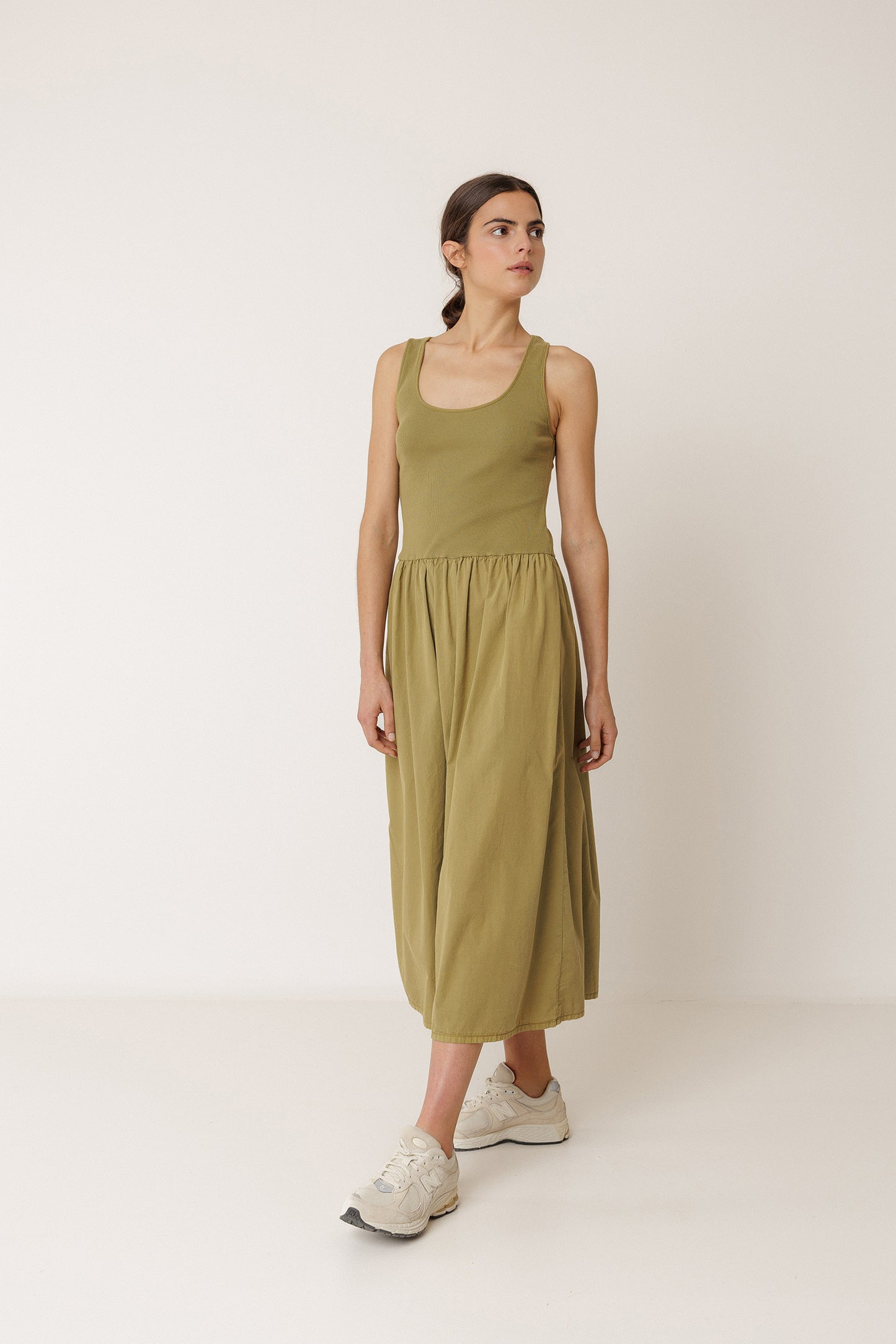 VESTIDO POPELÍN COMBINADO
