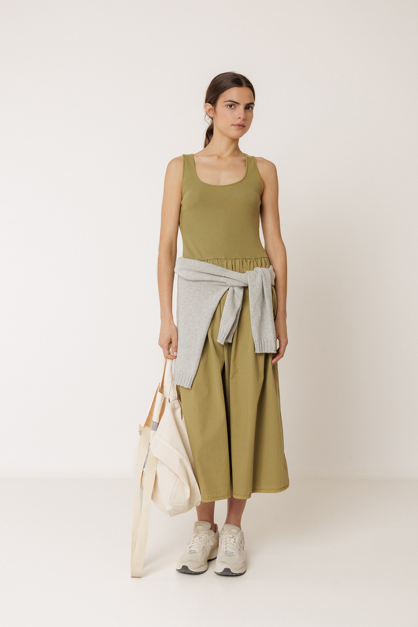 VESTIDO POPELÍN COMBINADO