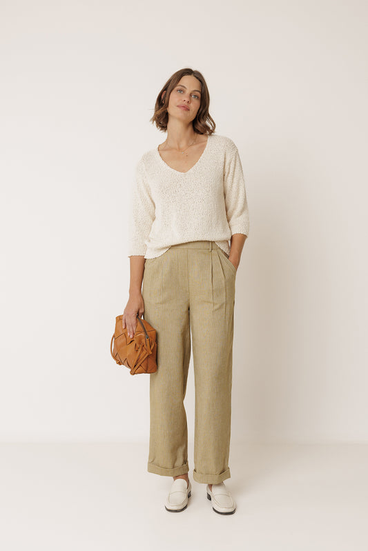 ORGANIC COTTON BOUCLÉ SWEATER 2