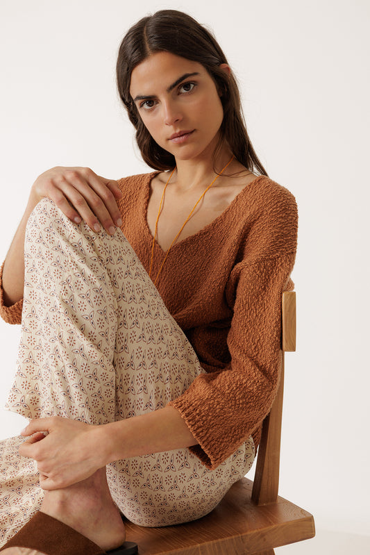 ORGANIC COTTON BOUCLÉ SWEATER 2