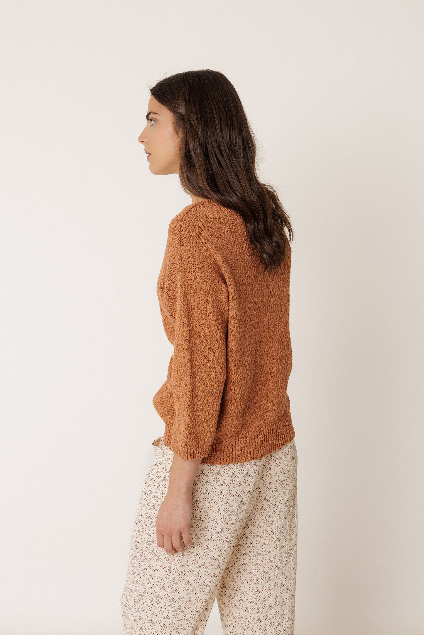ORGANIC COTTON BOUCLÉ SWEATER