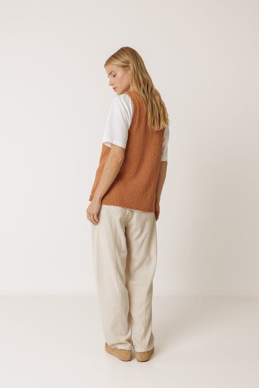 ORGANIC COTTON BOUCLÉ VEST 3