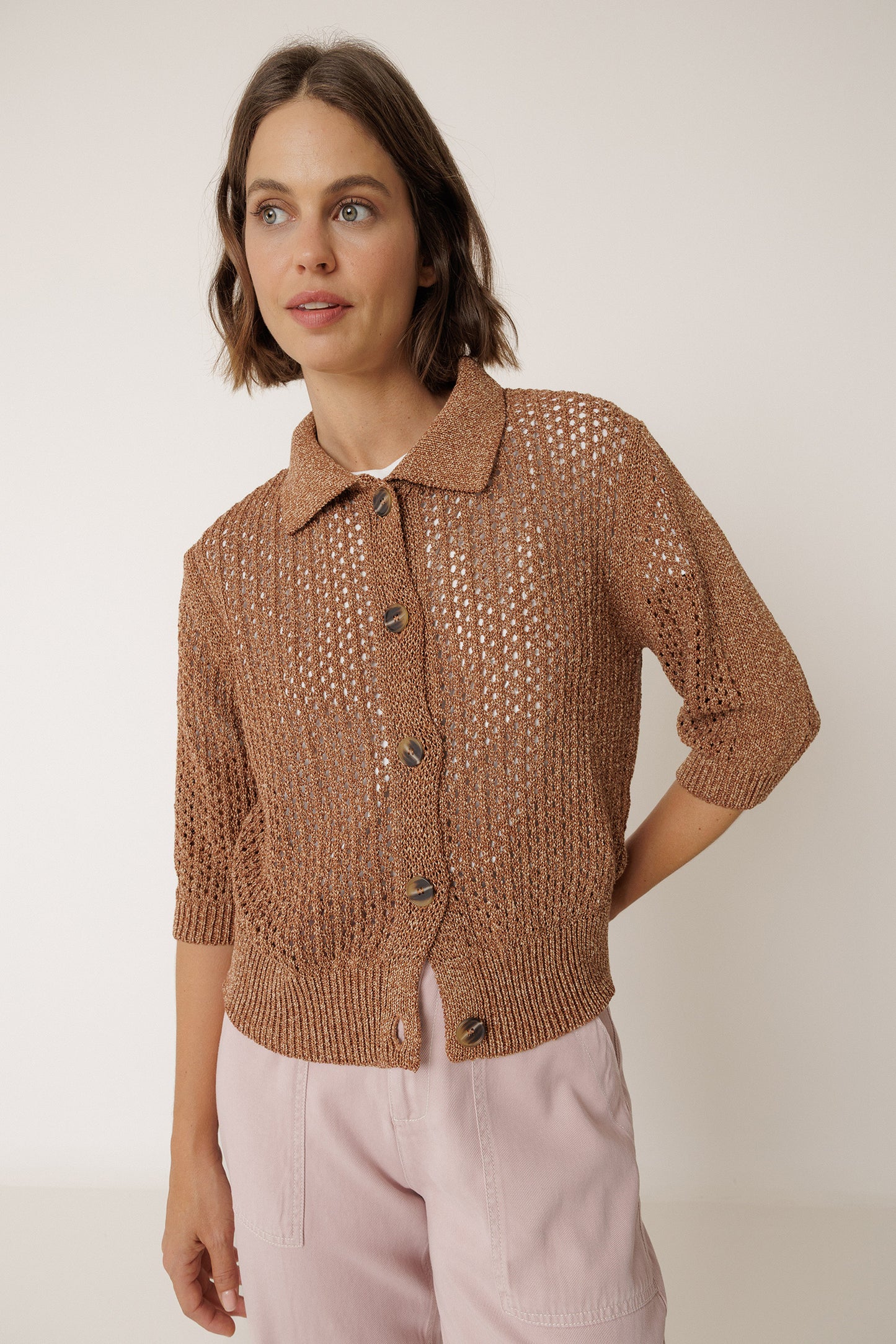 OPEN-KNIT JACKET