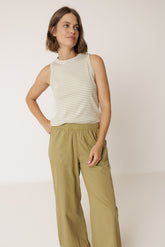CAMISETA HALTER CANALÉ RAYAS