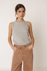 CAMISETA HALTER CANALÉ RAYAS