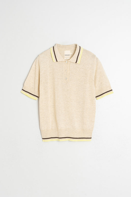 POLO EN MAILLE À RAYURES CONTRASTÉES 6