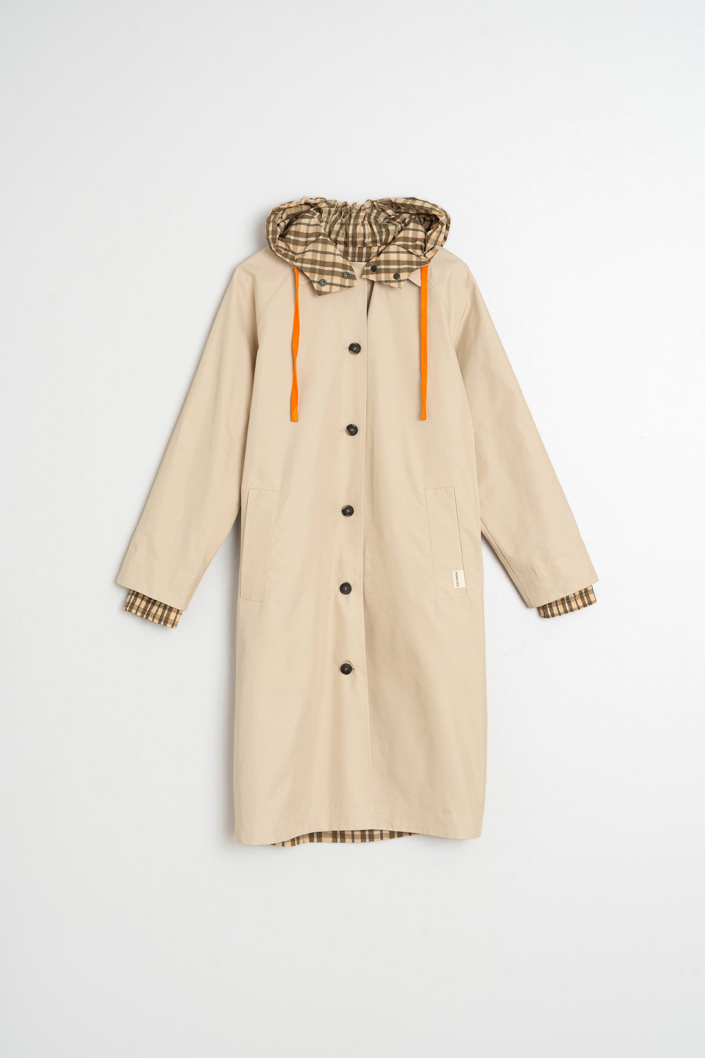TRENCH REVERSIBLE À CARREAUX