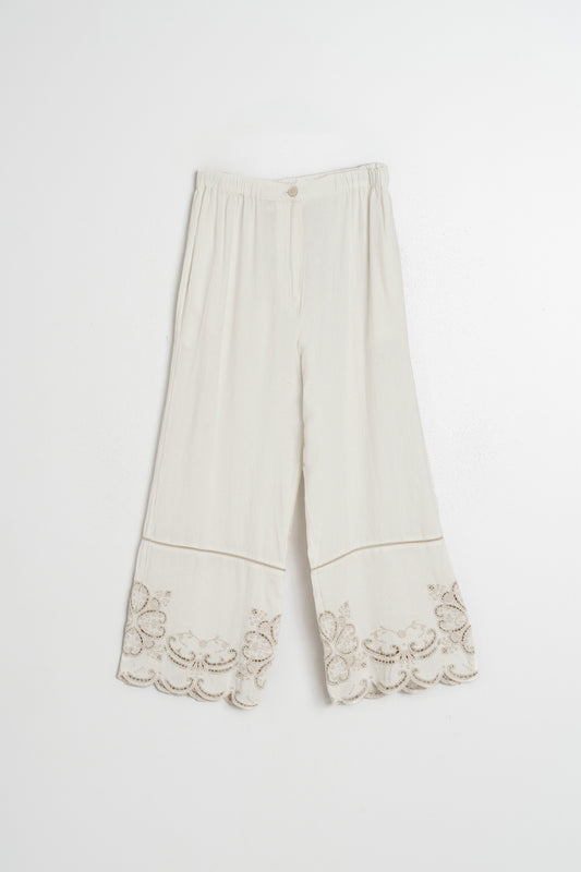 PANTALON BAJO BORDADO 5