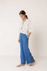 PANTALON BAJO BORDADO