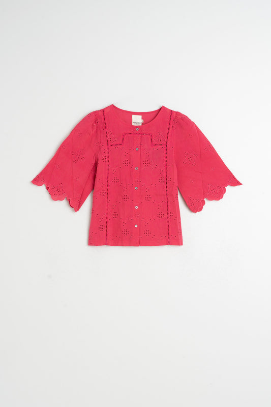 BOXY SHIRT WITH SCHIFFLI EMBROIDERY 5
