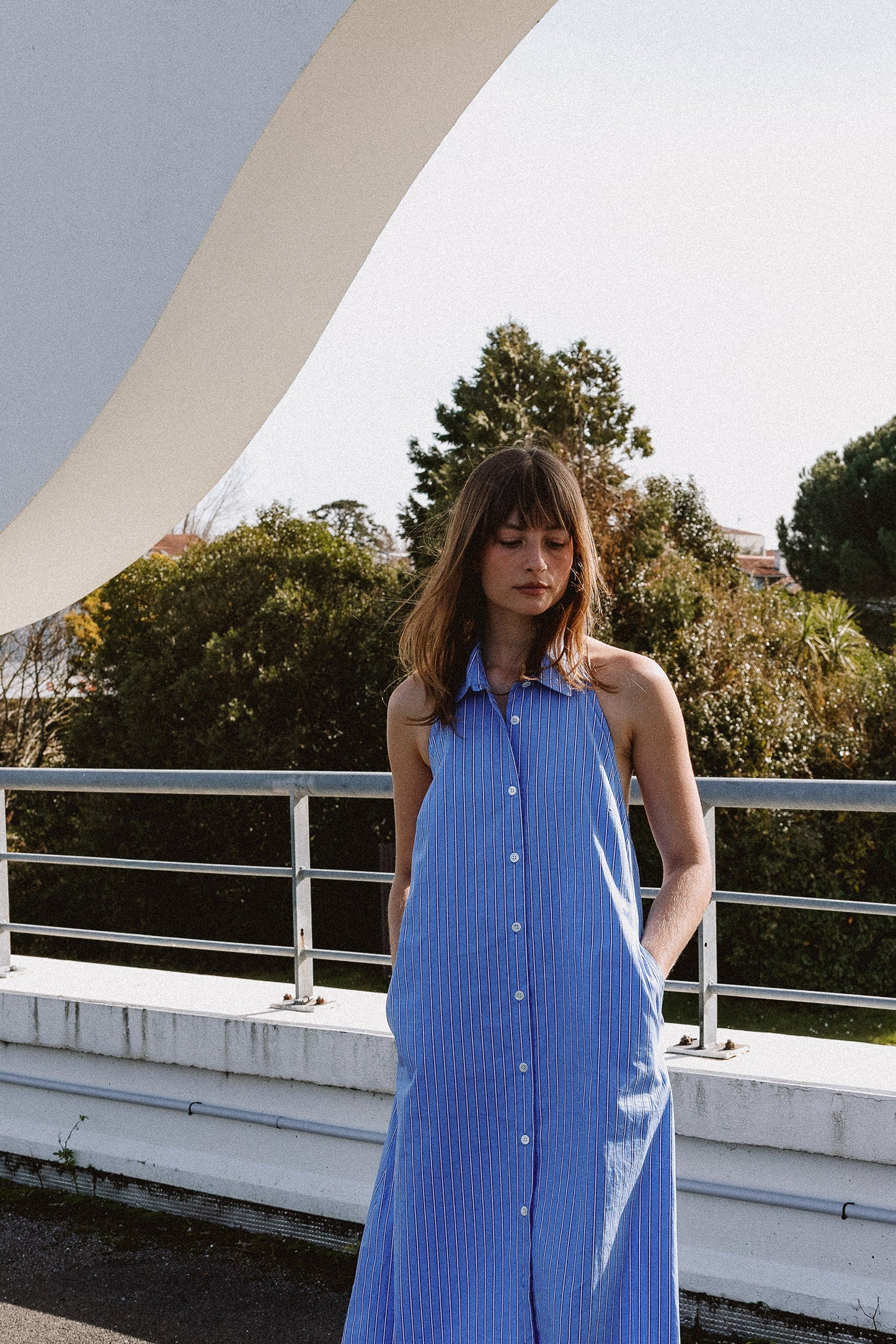VESTIDO LARGO ESPALDA DESCUBIERTA