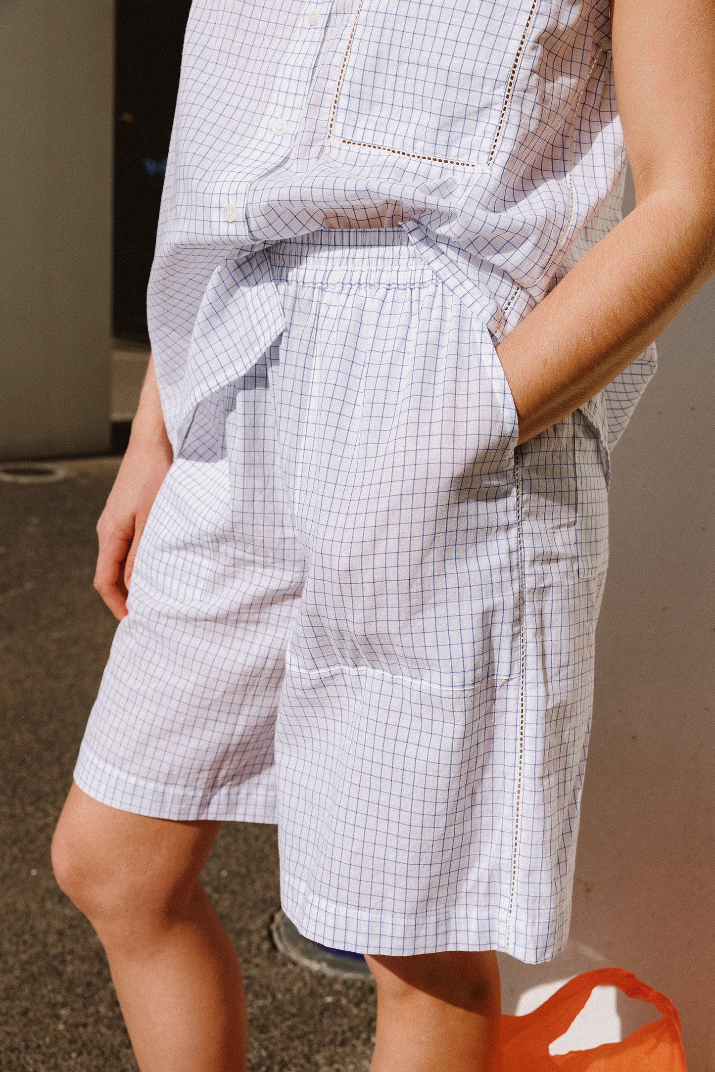 LONG POPLIN BERMUDA