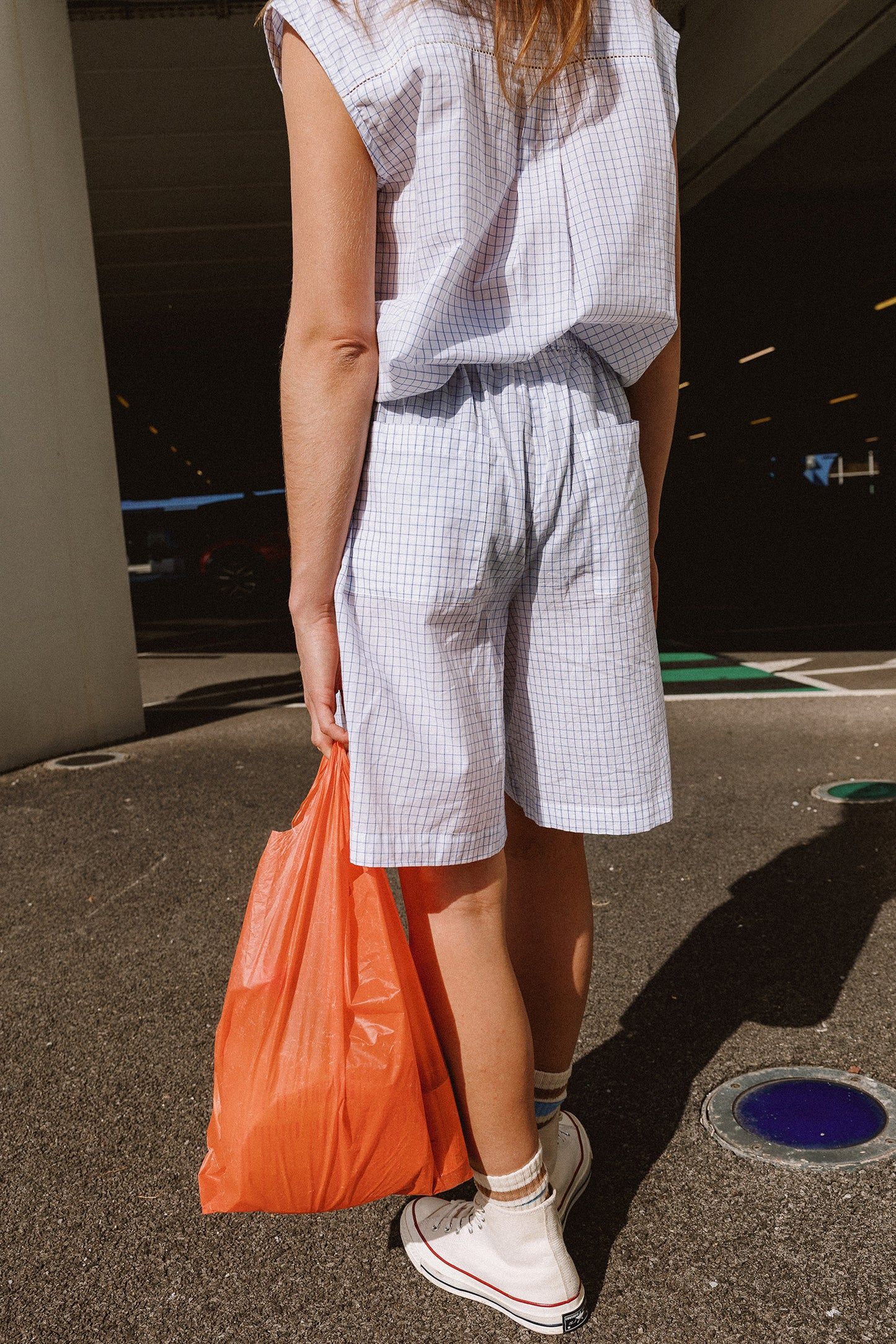 LONG POPLIN BERMUDA