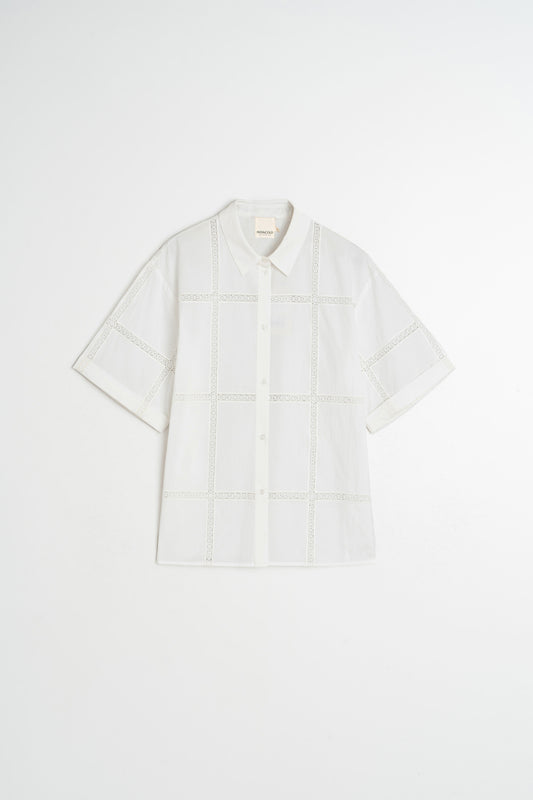 CAMISA POPELÍN CON PUNTILLAS 5