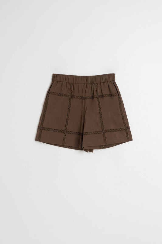 LACE POPLIN SHORT 5