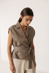 VESTE EN LIN