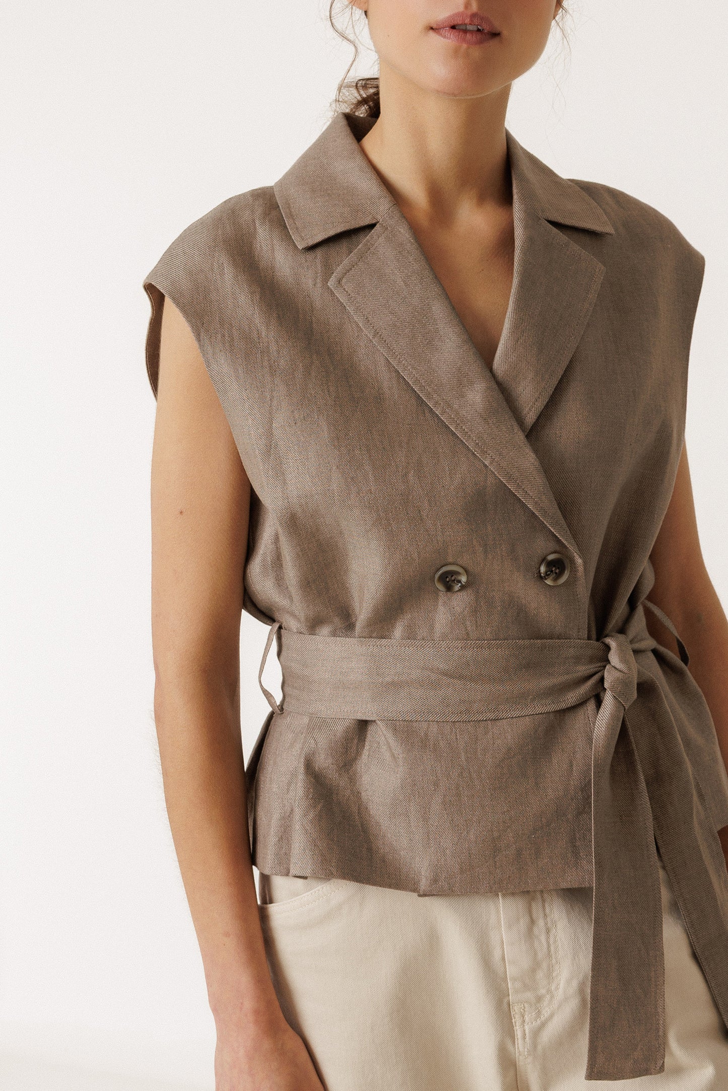 VESTE EN LIN