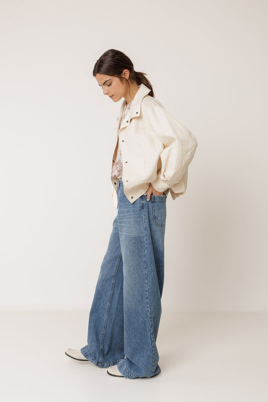 COTTON LINEN BOMBER 2