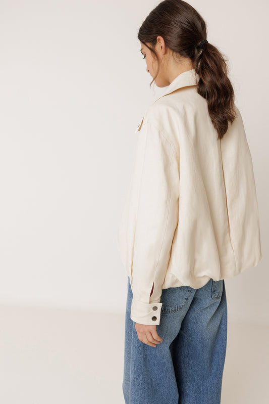 COTTON LINEN BOMBER 3