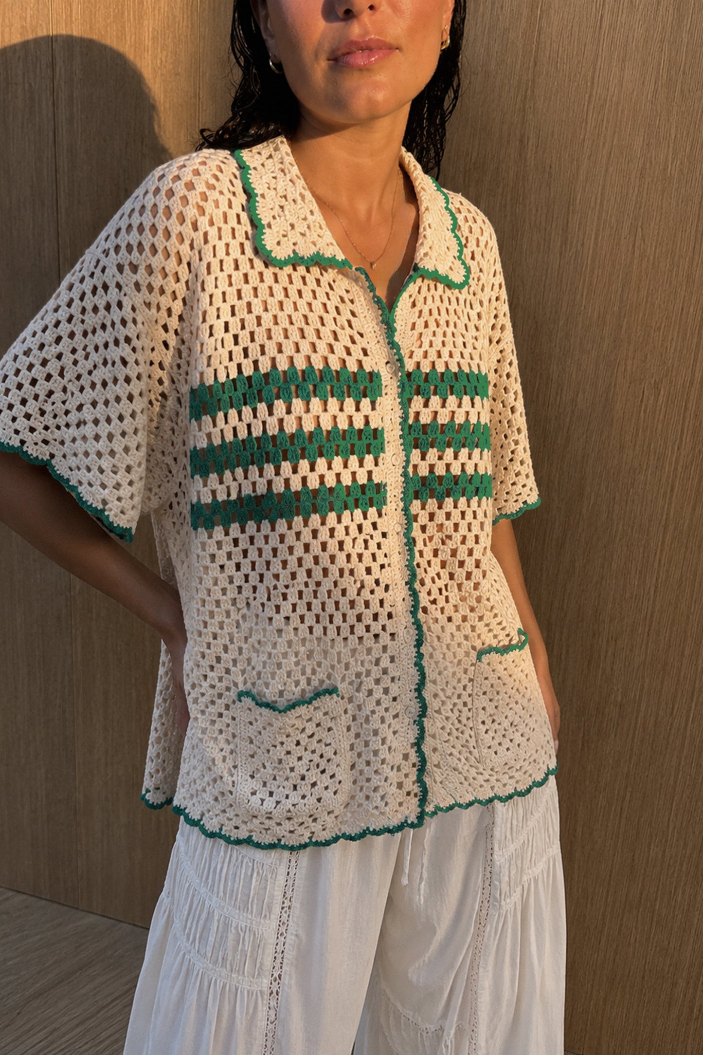 RETRO CROCHET SHIRT
