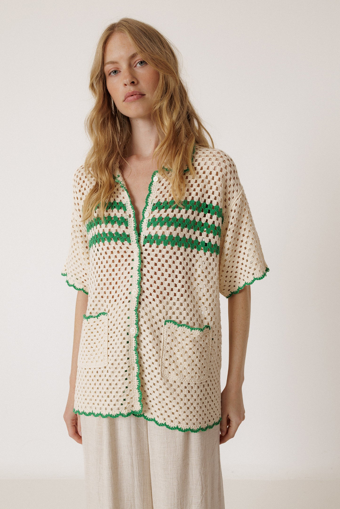 RETRO CROCHET SHIRT