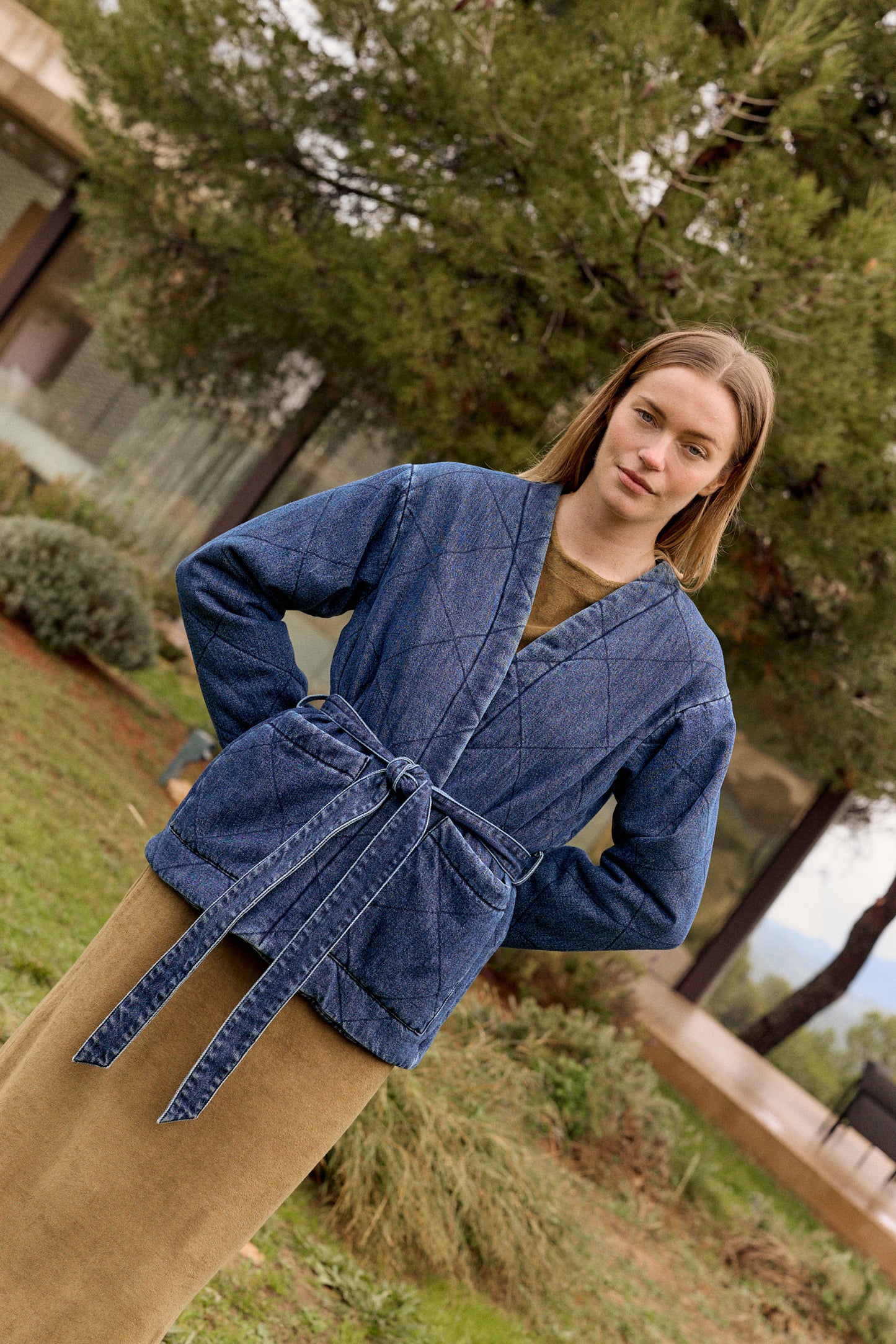 QUILTED KIMONO JACKET