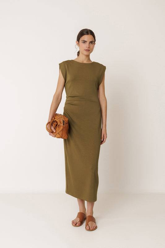VESTIDO AJUSTADO PLIEGUES 1