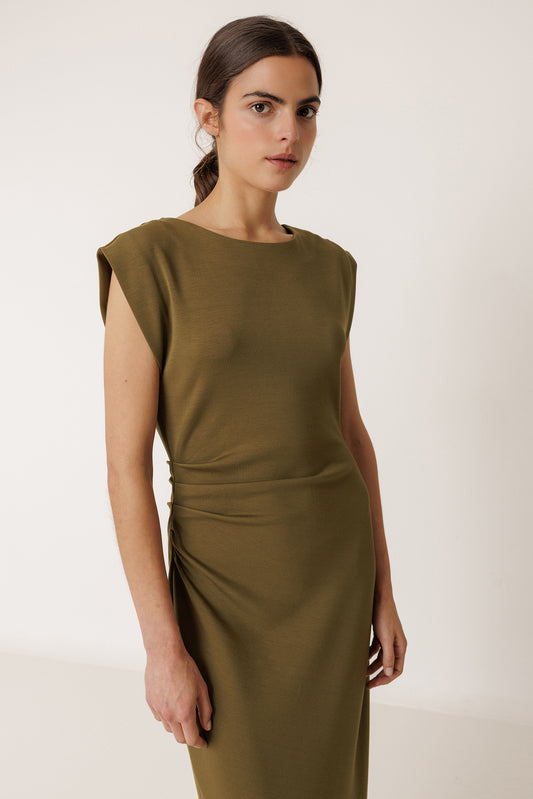VESTIDO AJUSTADO PLIEGUES 2