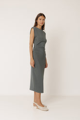 VESTIDO AJUSTADO PLIEGUES