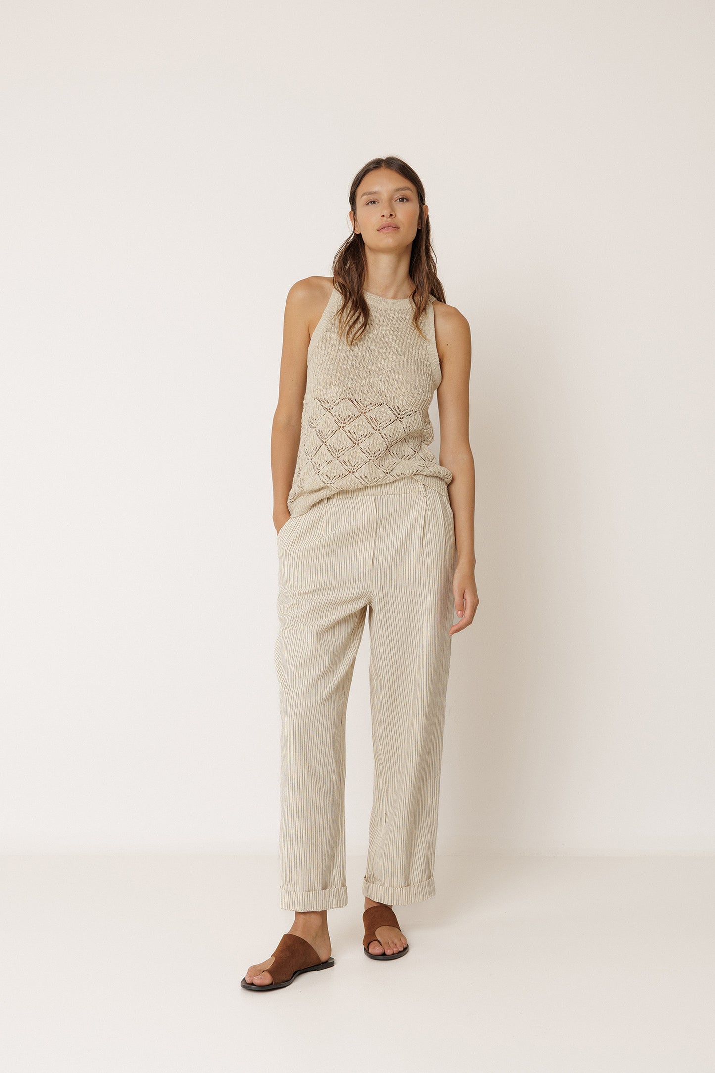 OPEN-KNIT TOP