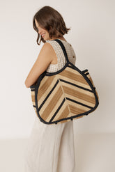 SAC SHOPPER À MOTIF CHEVRON