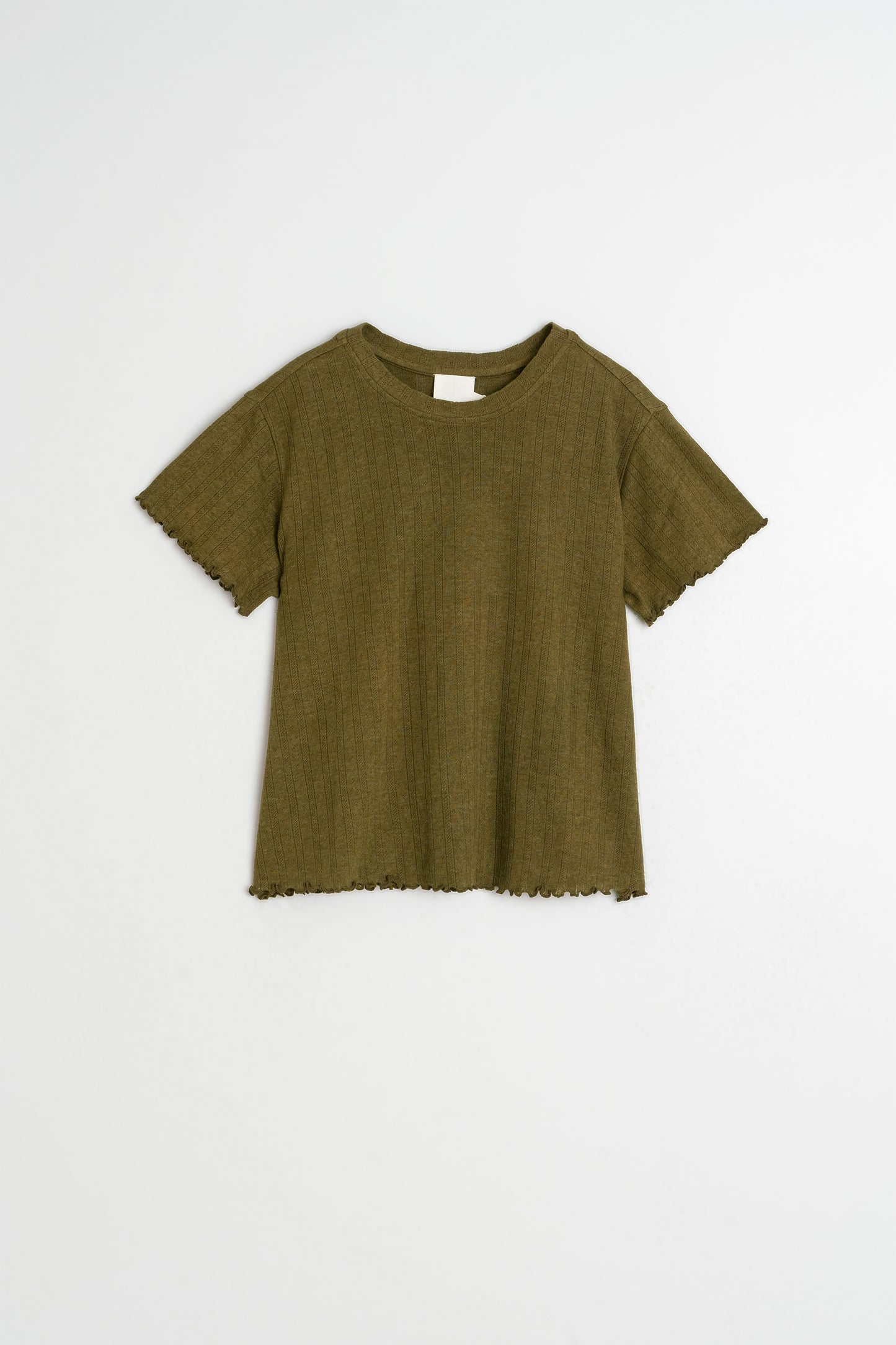 CAMISETA CROPPED RIB