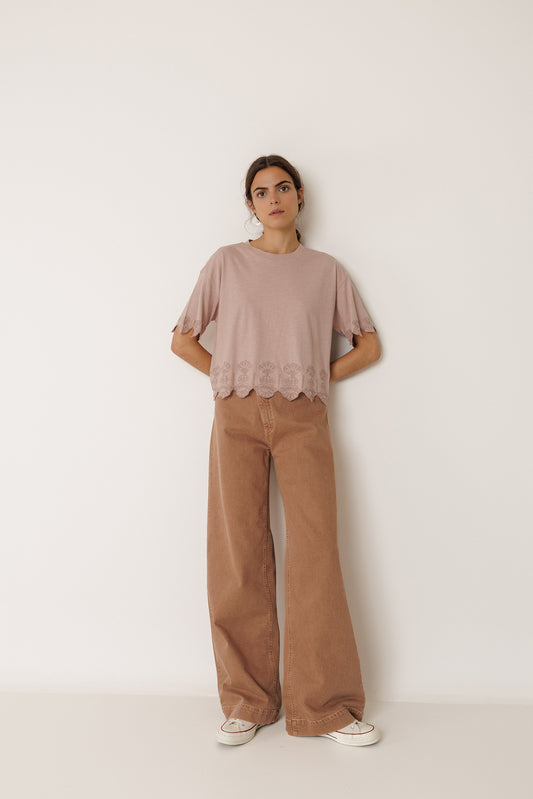 BOXY EMBROIDERED TEE 2