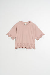CAMISETA BOXY BORDADA